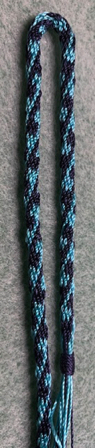 July 7 - Kumi 12-strand turquoise and black. Great pattern!